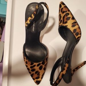 Nine West Animal Print Slingback, size 10